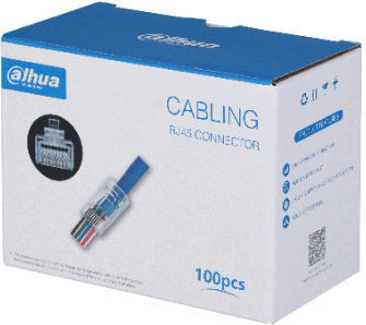 Pfm976-531-pt Utp Cat5e 3u" Pass Through Rj45 Конектор Dahua 100 Броя