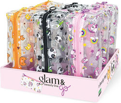 Transparent Beauty Bag Glam & Go 3 Assorted Models 9 Pcs Display Transparent Beauty Bag Glam & Go 3 Assorted Models 9 Pcs Display