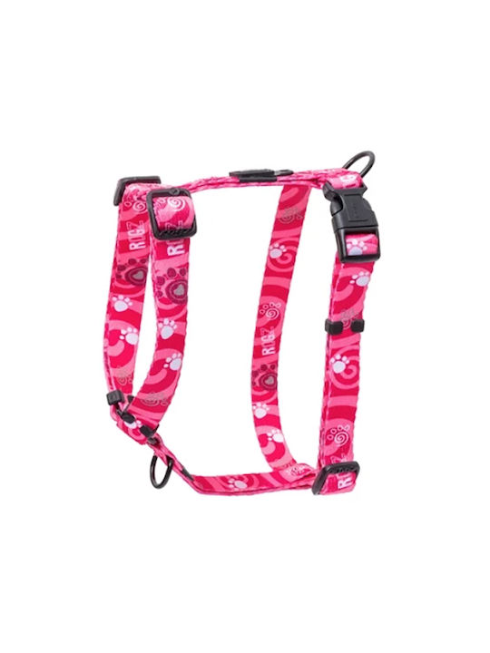 Rogz Hundegeschirr Fusion Rosa Pfote L 45-75cm