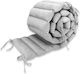 MimiNu Crib Bumpers Classic Inside Grey 28x180cm
