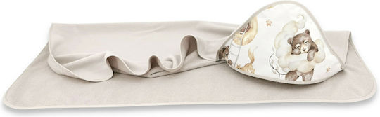 Qmini Baby Bademantel mit Kapuzen 100x100cm