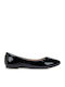 Women's Ballerina Shoes In Black Patent Leather