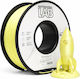 Filament Pentru Imprimante 3D PLA 1.75mm Galben Pastel 1kg 1 Bucată Bobină