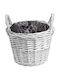 JK Home Decoration White Plant Pots 20x16cm Set of 2