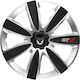 Тасии Троховe Автомобилни Versaco Gtx Карбон Черни Сребристи 15" Сигнал 3d Метален Dacia 4 Броя