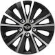 Car Wheel Hubcaps Versaco Paris Black Chrome Silver Bolts 15" 3d Metal Logo Mini Cooper 4 Pieces