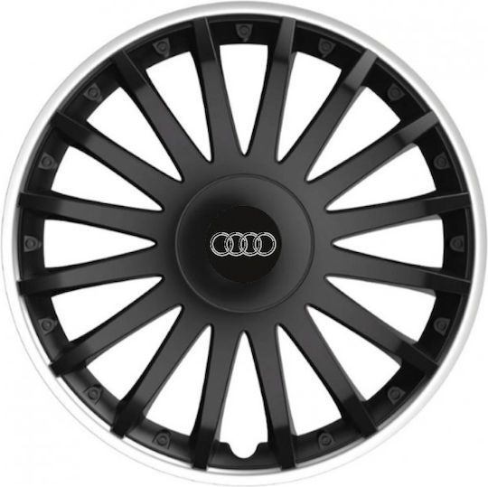 Auto Radkappen Versaco 16 Zoll Crystal Sο Schwarz Cbx 3D Metallisch Auto 4 Stücke