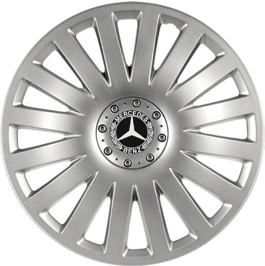 Auto Radkappen Versaco Intelligent Silber 13" Kompatibilität 3d Metallisch Mercedes-benz 4 Stücke