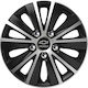 Car Wheel Hubcaps Versaco Rapide Nc Black Chrome Silver Bolts 13" 3d Metal Logo Chevrolet 4 Pieces