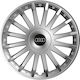 Car Wheel Hubcaps Versaco Crystal Silver 14" 3d...
