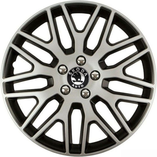 Тасии Трохове Автомобилни Versaco Dakar Nc Сребристи Черни 14" Сигма 3d Метална Skoda 4 Броя