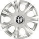 Auto Radkappen Versaco Impulse Silber 13" Kompatibilität 3d Metallisch Alfa Romeo 4 Stücke