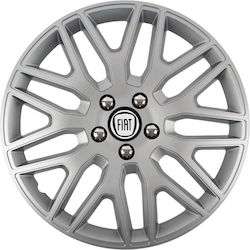 Car Wheel Hubcaps Versaco 14" Dakar Silver Chro...