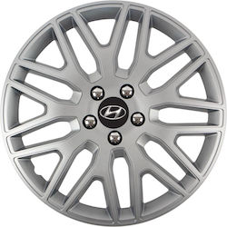 Car Wheel Hubcaps Versaco 16" Dakar Silver Chro...