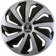 Car Wheel Hubcaps Versaco 13" Wind Sb Cbx 3d Metal Logo Saab 4 Pieces