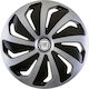 Car Wheel Hubcaps Versaco 15" Wind Sb Cbx 3d Metal Logo Fiat 4 Pieces