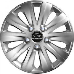 Car Wheel Hubcaps Versaco Rapid Hc Silver 14" 3d Metal Logo Subaru 4 Pieces Car Wheel Hubcaps Versaco Rapid Hc Silver 14" 3d Metal Logo Subaru 4 Pieces