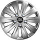 Car Wheel Hubcaps Versaco Rapid Hc Silver 14" 3d Metal Logo Subaru 4 Pieces