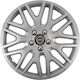 Car Wheel Hubcaps Versaco 13" Dakar Silver Chro...