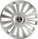 Car Wheel Hubcaps Versaco Luxury Silver 16" 3d Metal Logo Saab 4 Pieces