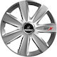 Car Wheel Hubcaps Versaco Carbon Gtx 13" 3d Metal Logo Isuzu 4 Pieces