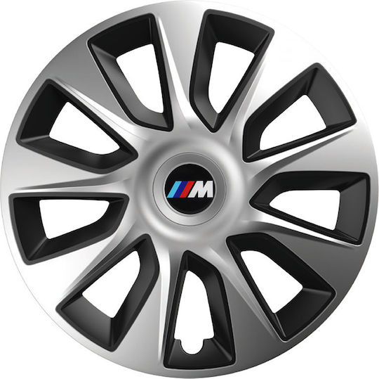 Тасии Трохове Автомобилни Versaco Stratos Хромирани Черни 14" Сигнал 3d Метален Bmw M 4 Броя