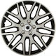 Car Wheel Hubcaps Versaco Dakar Nc Silver Black 16" 3d Metal Logo Smart 4 Pieces