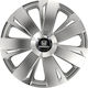 Car Wheel Hubcaps Versaco Energy Rc Silver 15" 3d Metal Logo Honda 4 Pieces