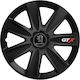 Car Wheel Hubcaps Versaco Gtx Carbon Black 14" ...