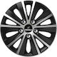 Car Wheel Hubcaps Versaco Rapide Nc Black Chrome Silver Bolts 14" 3d Metal Logo Isuzu 4 Pieces
