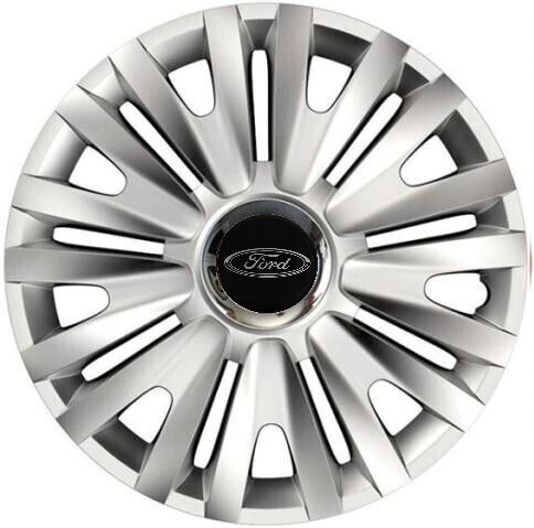 Car Wheel Hubcaps Versaco Royal Rc 14" 3d Metal Logo Ford 4 Pieces