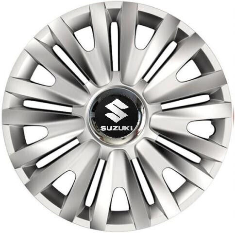 Car Wheel Hubcaps Versaco Royal Rc 15" 3d Metal Logo Suzuki 4 Pieces