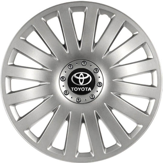 Тасии Трохове Автомобилни Versaco Smart Сребристи 14" Сигма 3D Метално Toyota 4 Броя