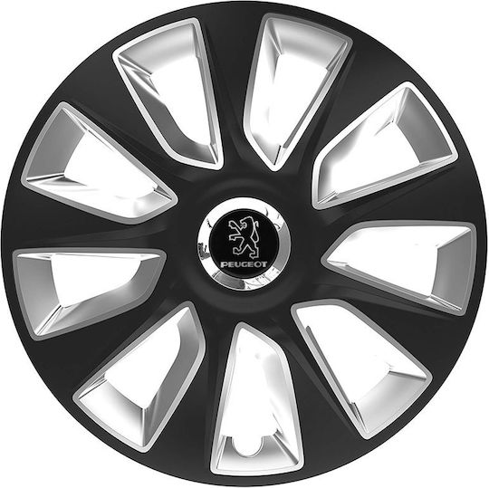 Тасии Трохове Автомобилни Versaco Stratos Rc Черно Хром 15" Сигма 3d Метално Peugeot 4 Броя