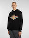 Herren Sweatshirt mit Kapuze Schwarz