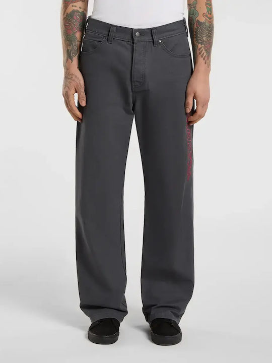 Double Knee Trousers in Baggy Leg Style Anthracite