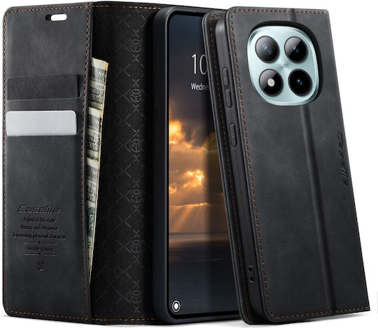 Caseme 033 Retro Θήκη Βιβλίο Black Xiaomi Redmi Note 15 Pro Plus 5g/poco M8 Pro 5g