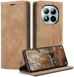 Caseme 013 Retro Θήκη Βιβλίο Brown Xiaomi Redmi Note 15 Pro Plus 5g/poco M8 Pro 5g