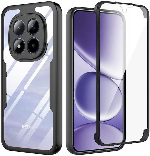 Techsuit ColorVerse 360 Full Cover Silicone Set with Tempered Glass Black (Redmi Note 15 Pro+ / Poco M8 Pro)