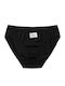 Baumwoll Damen-Slip Schwarz
