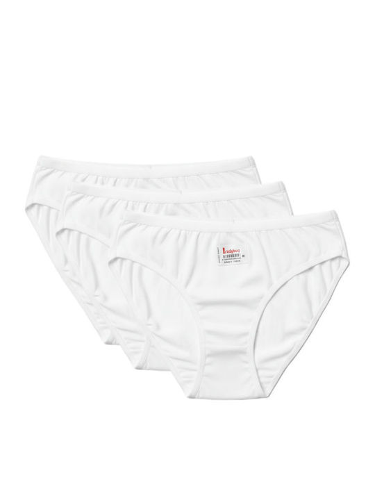 Damen-Slips 3er Pack Weiß