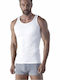 Men's Sleeveless White Undershirts 2Pack