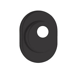 Επιστόμιο Πόρτας Ασφαλείας 290 Μαύρο Ματ 62x82mm