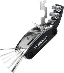 Wozinsky Wwz-01n 16-in-1 Multifunctional Bicycle Repair Tool Set Black