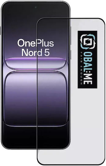 Obal:Me 5D Tempered Glass Black Compatible with OnePlus Nord 5