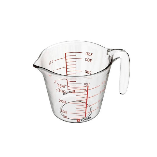 Zokura Γυάλινος Δοσομετρητής Κουζίνας 350ml