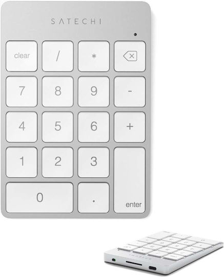 Satechi Slim Tastatură Numerică Wireless Bluetooth Argintie