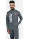 Men's Fleece Jacket Hooded Gray