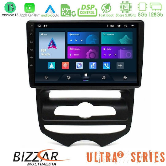 Bizzar Ηχοσύστημα Αυτοκινήτου για Hyundai ix20 2010-2020 με A/C (Bluetooth/USB/WiFi/GPS/Apple-Carplay/Android-Auto) με Οθόνη Αφής 9"