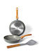 Bakaji Aluminum Pans Set with Non-stick Coating 2 Pieces